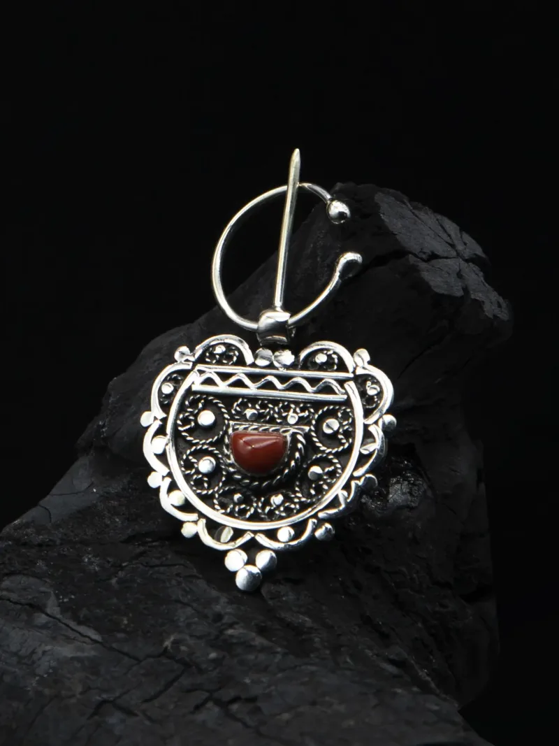 Tazrzit – Hand-Forged Silver Jewelry with a Genuine Coral Accent